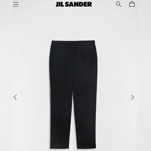 Jil Sander Black Women’s Cuffed Trouser- Size 34